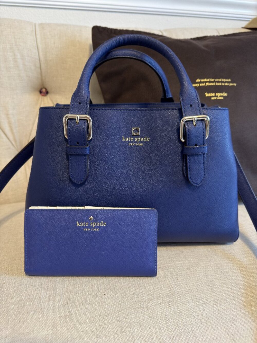 Kate Spade Cove Street Provence Satchel & Slim Bifold Wallet